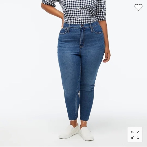J Crew Factory 10" highest-rise skinny jean in all-day stretch BA790 - Picture 1 of 5